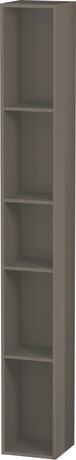 Shelf element, LC120608989 Flannel Grey, Highly compressed MDF panel
