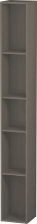 Shelf element, LC120609090 Flannel Grey, Highly compressed MDF panel