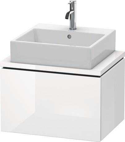 Meuble sous lavabo suspendu pour plan de toilette, LC580002222 Blanc brillant, Décor