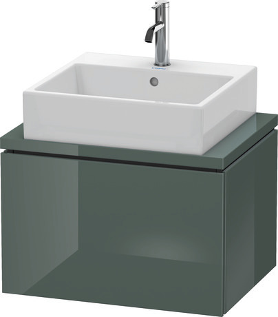 Console vanity unit wall-mounted, LC580003838 Dolomite Gray High Gloss, Lacquer