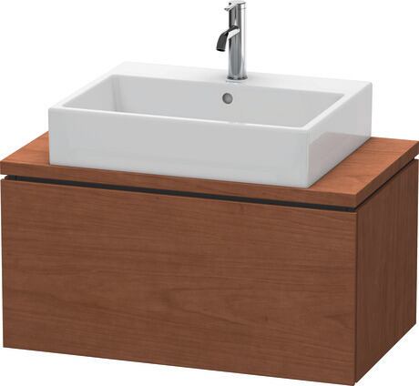 Mueble bajo lavabo para encimera, LC580201313 Nogal americano Mate, Chapa de madera auténtica