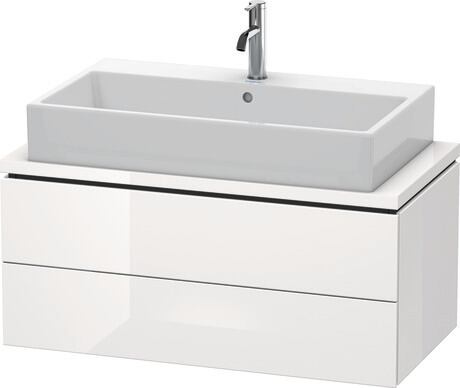 Mueble bajo lavabo para encimera, LC580802222 Blanco Brillante, Decoración