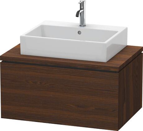 Mueble bajo lavabo para encimera, LC581206969 Nogal cepillado Mate, Chapa de madera auténtica