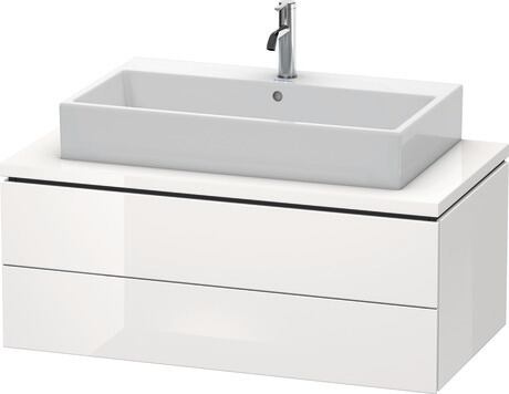Mueble bajo lavabo para encimera, LC581908585 Blanco Brillante, Lacado