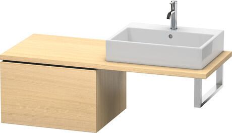 Low cabinet for console, LC583307171 Mediterranean oak Matt, Real wood veneer