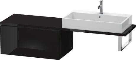 Low cabinet for console, LC583404040 Black High Gloss, Lacquer