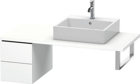 Meuble bas pour plan de toilette, LC583501818 Blanc mat, Décor