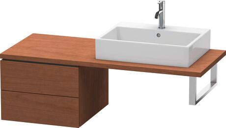 台面配套的矮浴柜, LC583701313 美洲胡桃木 哑光, 实木饰面