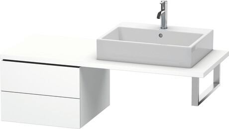 台面配套的矮浴柜, LC583701818 白色 哑光, 饰面