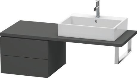 台面配套的矮浴柜, LC583704949 石墨黑色 哑光, 饰面