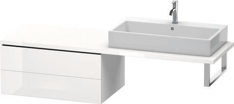 Low cabinet for console, LC583902222 White High Gloss, Decor