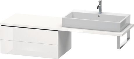 Low cabinet for console, LC583908585 White High Gloss, Lacquer