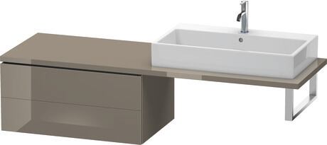 Low cabinet for console, LC583908989 Flannel Grey High Gloss, Lacquer
