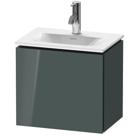 Vanity unit wall-mounted, LC6133L3838 Dolomite Gray High Gloss, Lacquer