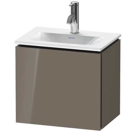 Vanity unit wall-mounted, LC6133L8989 Flannel Grey High Gloss, Lacquer