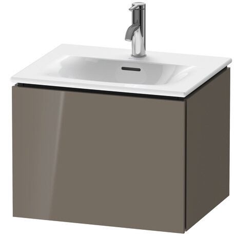 Vanity unit wall-mounted, LC613408989 Flannel Grey High Gloss, Lacquer