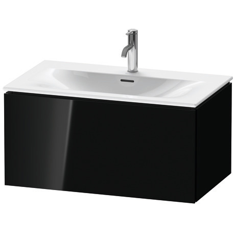Vanity unit wall-mounted, LC613704040 Black High Gloss, Lacquer