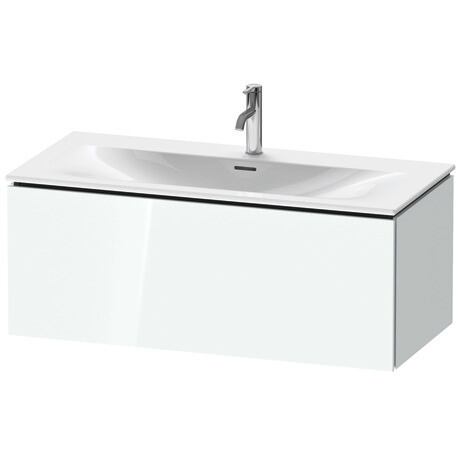 Vanity unit wall-mounted, LC613808585 White High Gloss, Lacquer