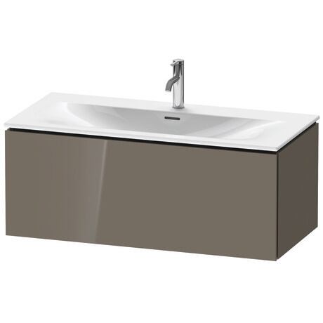 Vanity unit wall-mounted, LC613808989 Flannel Grey High Gloss, Lacquer