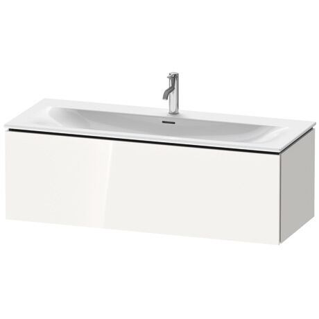 Vanity unit wall-mounted, LC613902222 White High Gloss, Decor