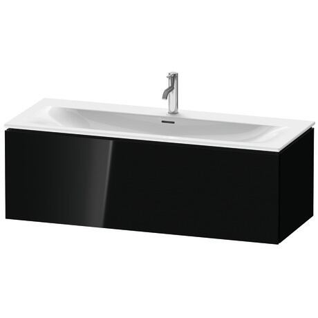 Vanity unit wall-mounted, LC613904040 Black High Gloss, Lacquer