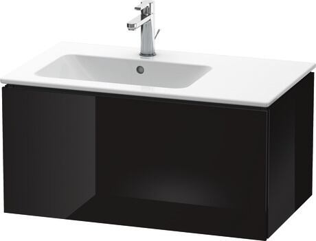 挂壁式浴柜, LC614104040 黑色 高光, 清漆