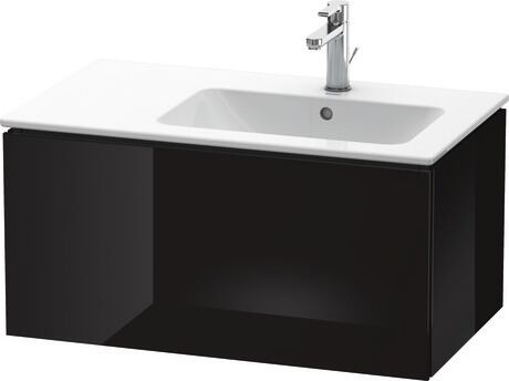 Vanity unit wall-mounted, LC614104040 Black High Gloss, Lacquer