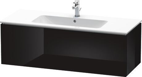 Vanity unit wall-mounted, LC614304040 Black High Gloss, Lacquer