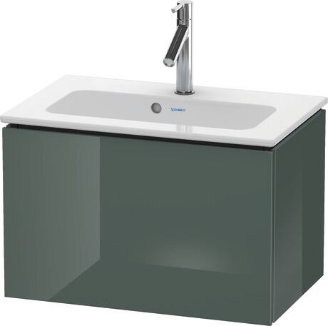 Vanity unit wall-mounted, LC615603838 Dolomite Gray High Gloss, Lacquer