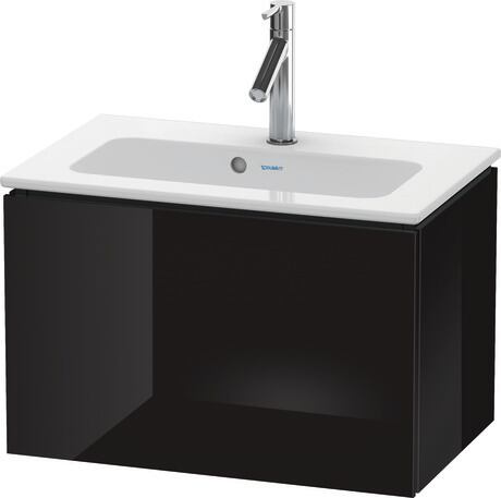 Vanity unit wall-mounted, LC615604040 Black High Gloss, Lacquer