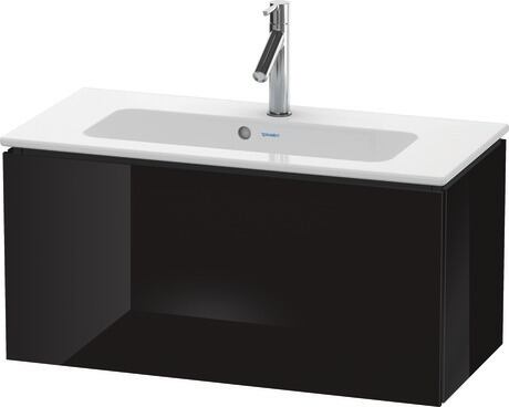 Vanity unit wall-mounted, LC615704040 Black High Gloss, Lacquer