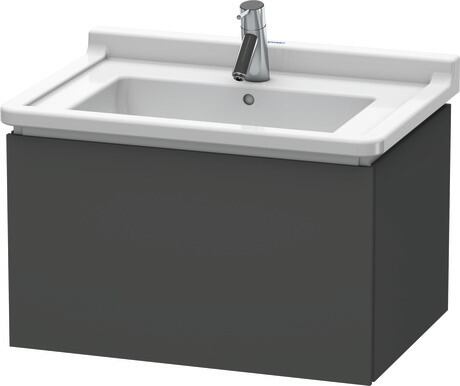 挂壁式浴柜, LC616404949 石墨黑色 哑光, 饰面