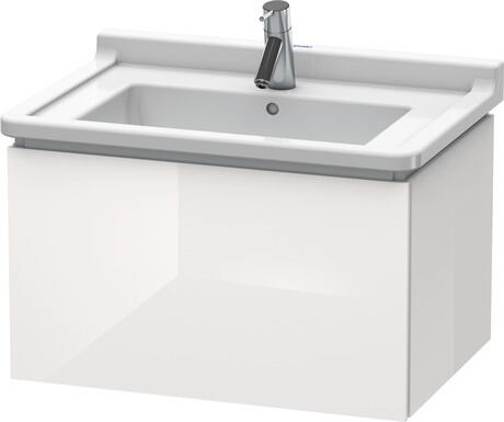 挂壁式浴柜, LC616408585 白色 高光, 清漆