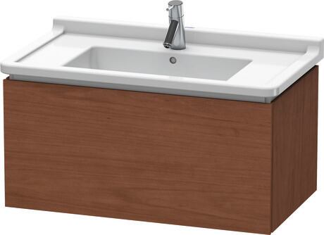 Meuble sous lavabo suspendu, LC616501313 Noyer américain mat, Placage bois véritable