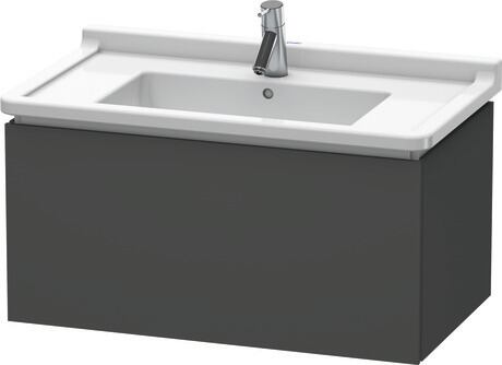 挂壁式浴柜, LC616504949 石墨黑色 哑光, 饰面