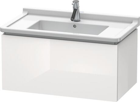 Vanity unit wall-mounted, LC616508585 White High Gloss, Lacquer