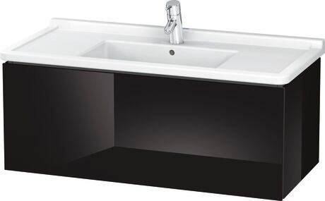 Vanity unit wall-mounted, LC616604040 Black High Gloss, Lacquer