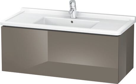 挂壁式浴柜, LC616608989 法兰绒灰色 高光, 清漆
