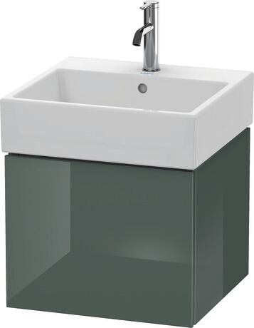 Vanity unit wall-mounted, LC617403838 Dolomite Gray High Gloss, Lacquer