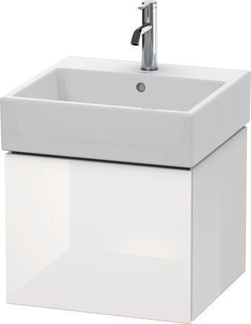 Vanity unit wall-mounted, LC617408585 White High Gloss, Lacquer