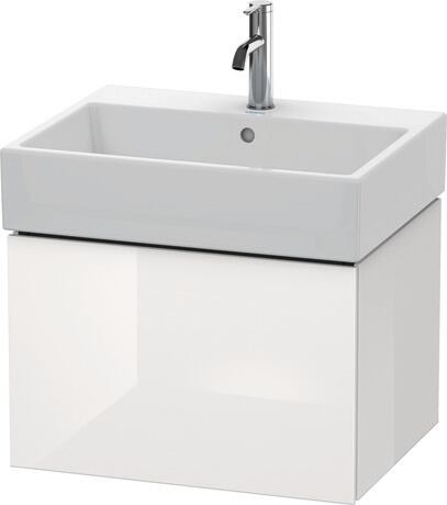 Vanity unit wall-mounted, LC617508585 White High Gloss, Lacquer