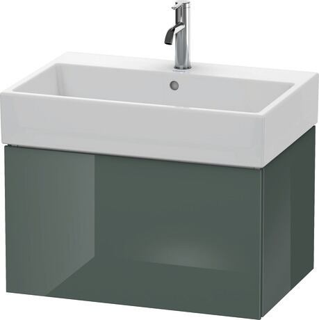 Vanity unit wall-mounted, LC617603838 Dolomite Gray High Gloss, Lacquer