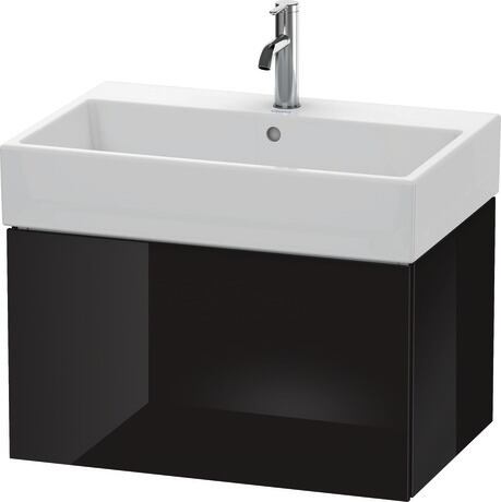 Vanity unit wall-mounted, LC617604040 Black High Gloss, Lacquer