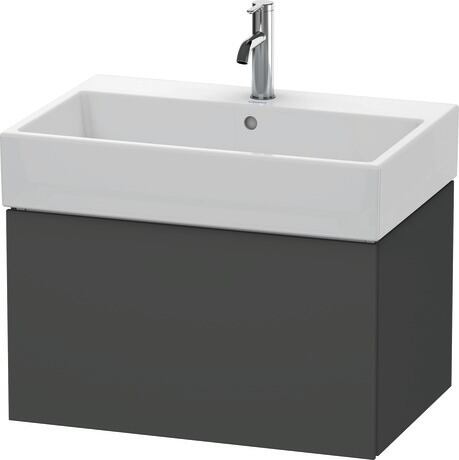 挂壁式浴柜, LC617604949 石墨黑色 哑光, 饰面