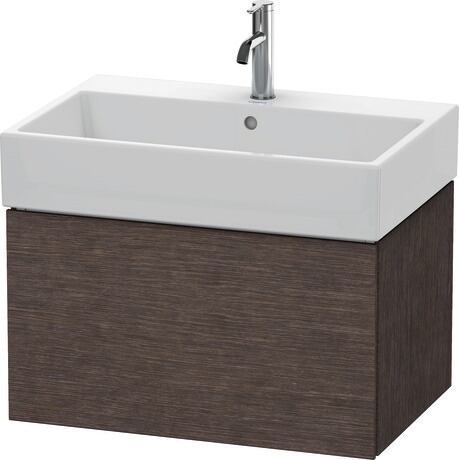 挂壁式浴柜, LC617607272 深色打磨橡木 哑光, 实木饰面