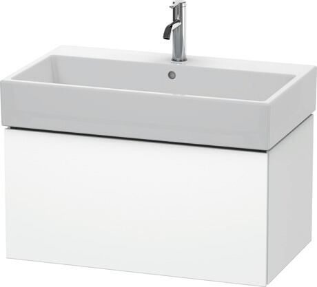 Meuble sous lavabo suspendu, LC617701818 Blanc mat, Décor