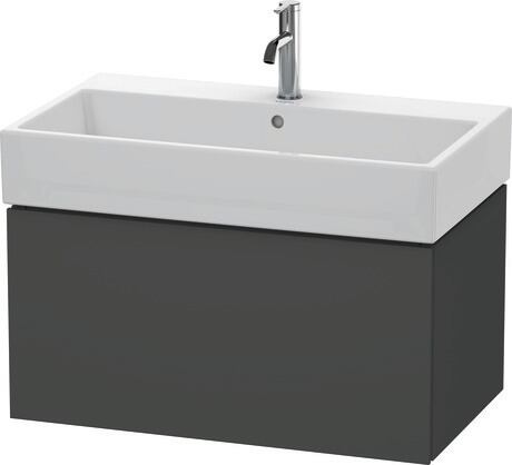 挂壁式浴柜, LC617704949 石墨黑色 哑光, 饰面