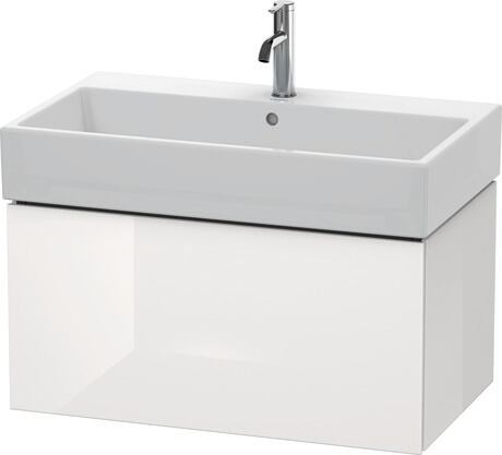 挂壁式浴柜, LC617708585 白色 高光, 清漆