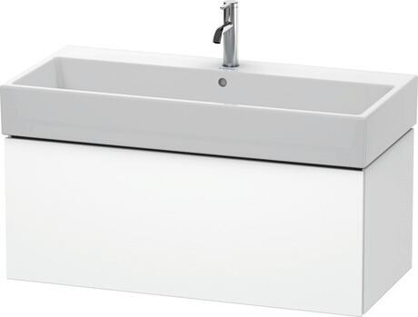Meuble sous lavabo suspendu, LC617801818 Blanc mat, Décor