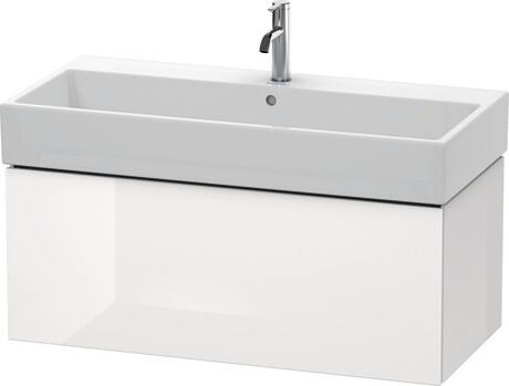 Vanity unit wall-mounted, LC617802222 White High Gloss, Decor